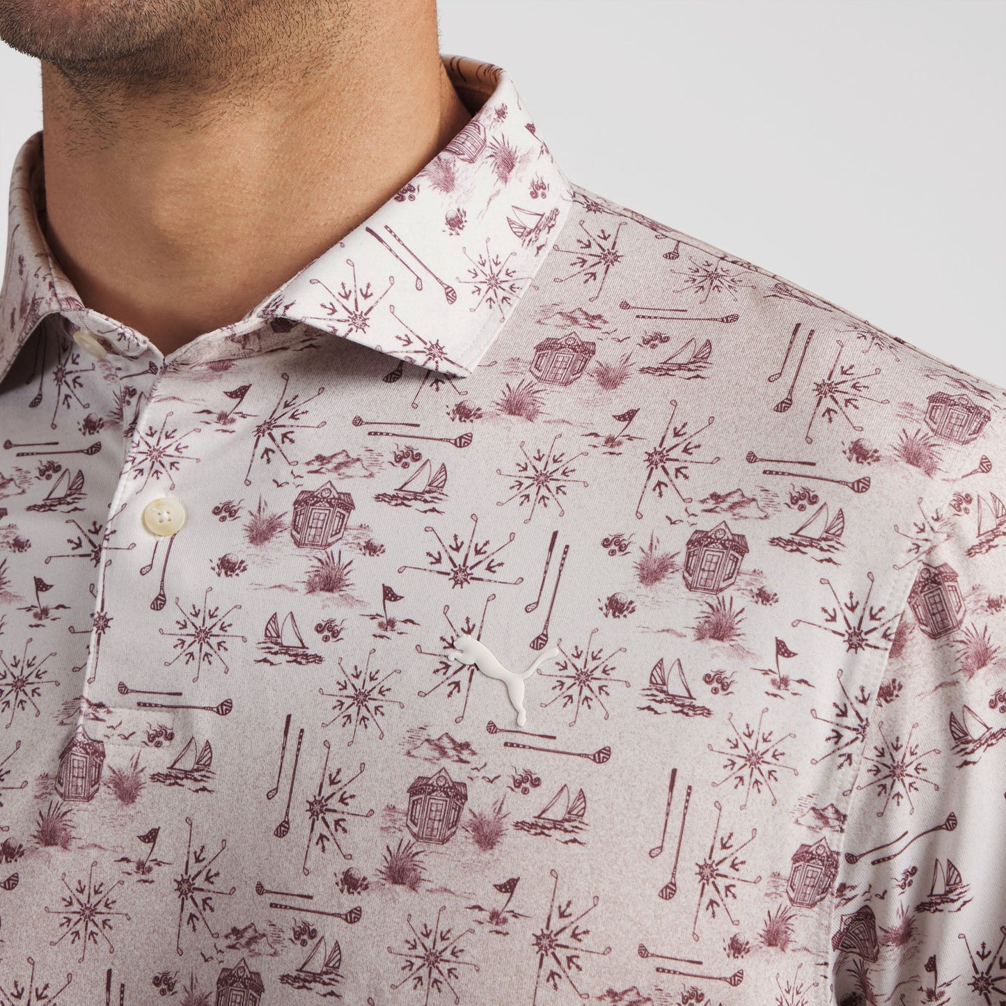 CLOUDSPUN Coastal Claret Golf Polo
 – PUMA Golf Bargain