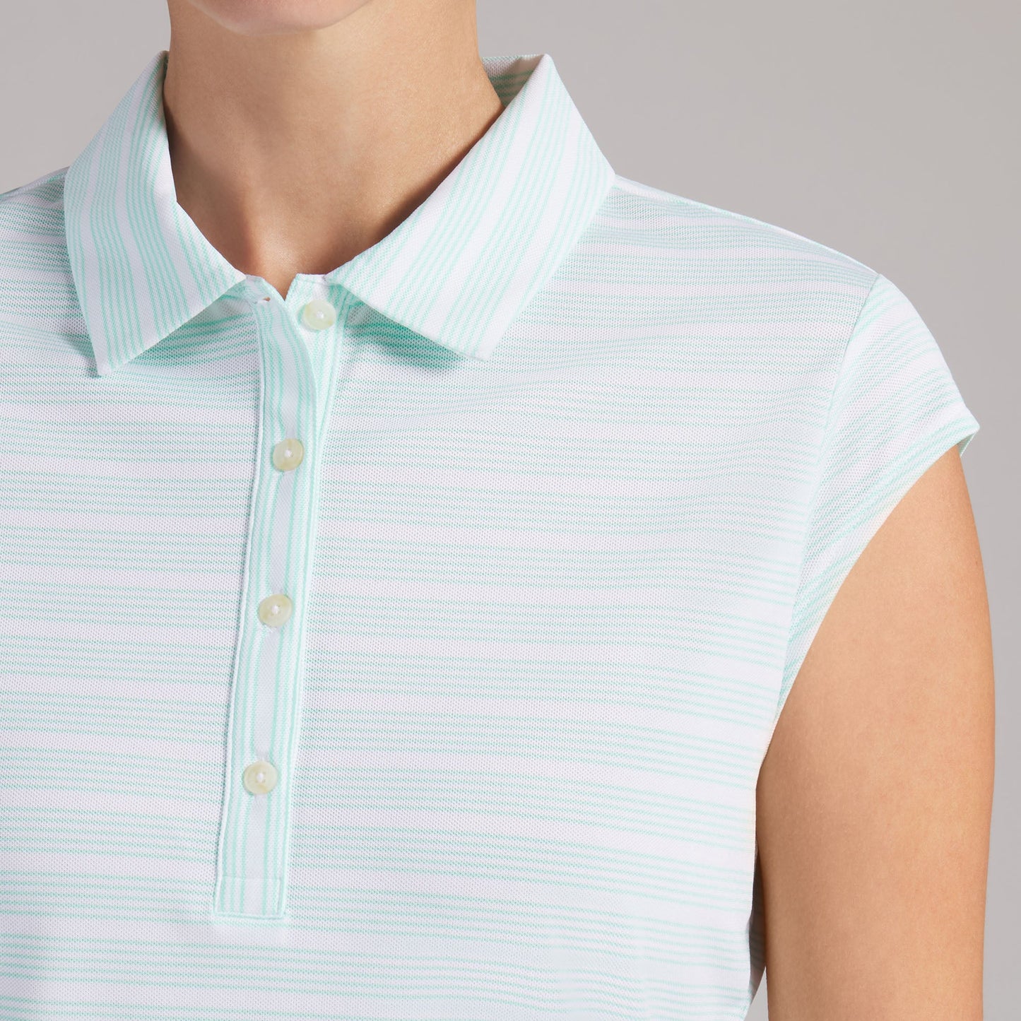 Women's Pique YD Stripe Cap Sleeve Golf Polo
 – PUMA Golf Hot Deal