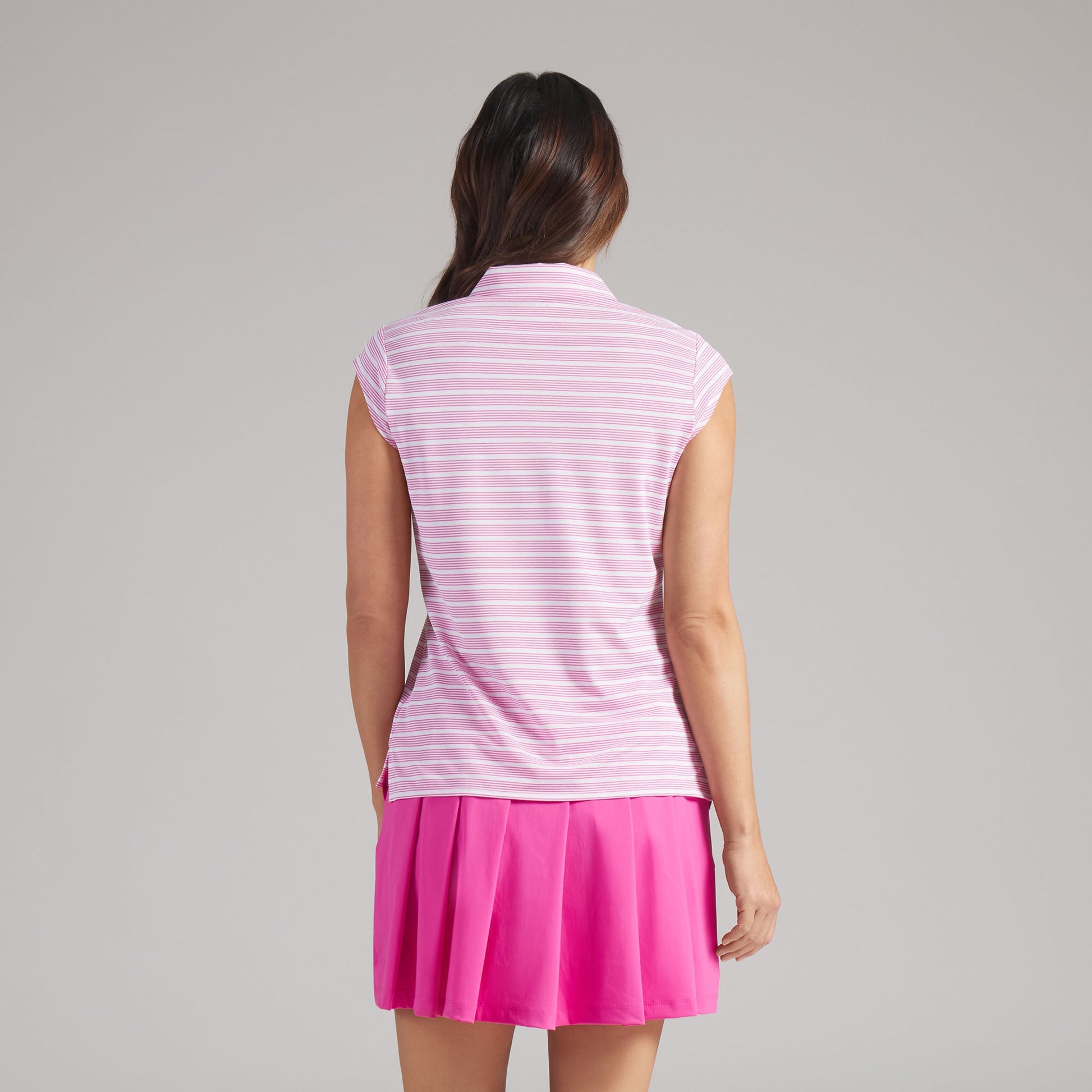 Women's Pique YD Stripe Cap Sleeve Golf Polo
 – PUMA Golf Hot Deal