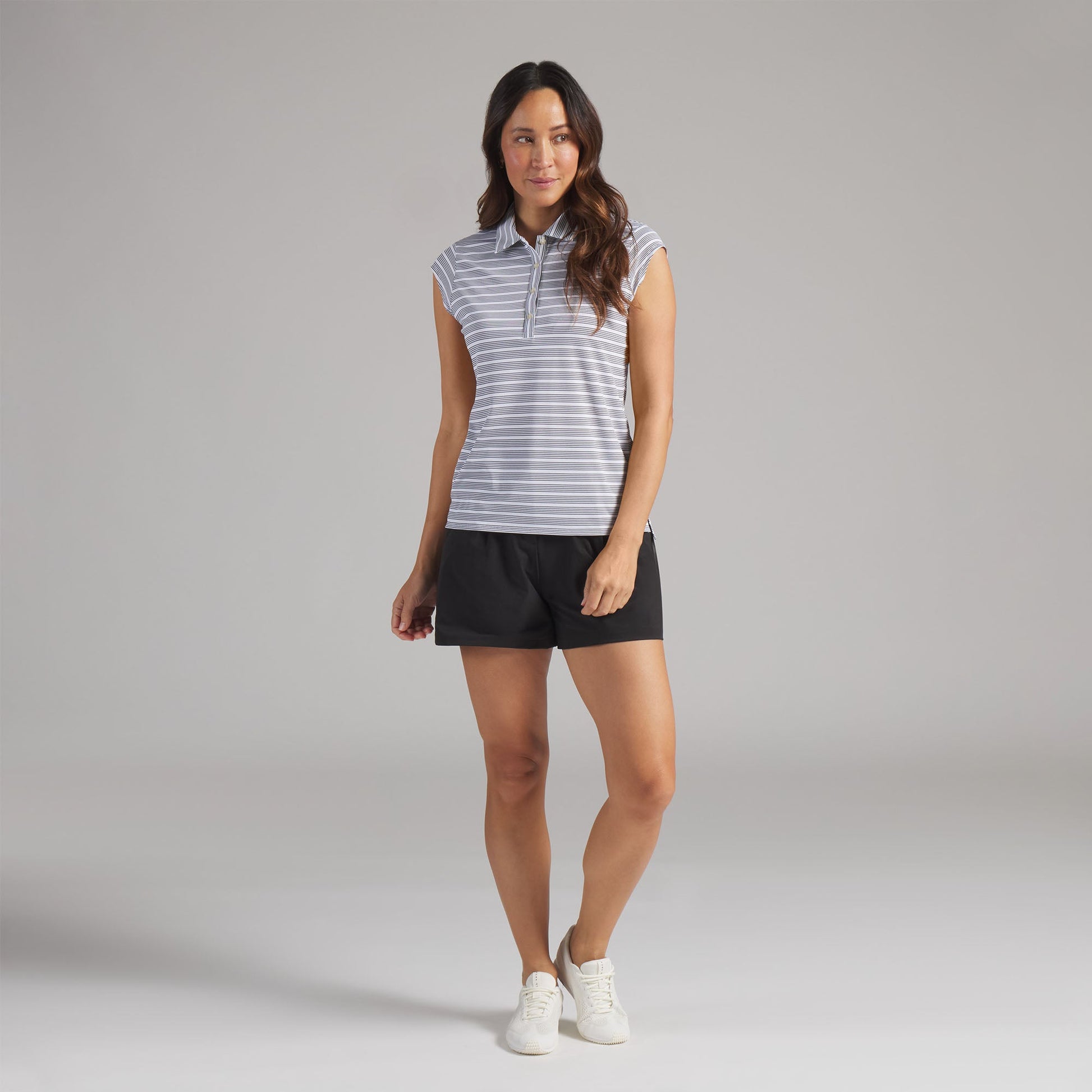 Women's Pique YD Stripe Cap Sleeve Golf Polo
 – PUMA Golf Hot Deal