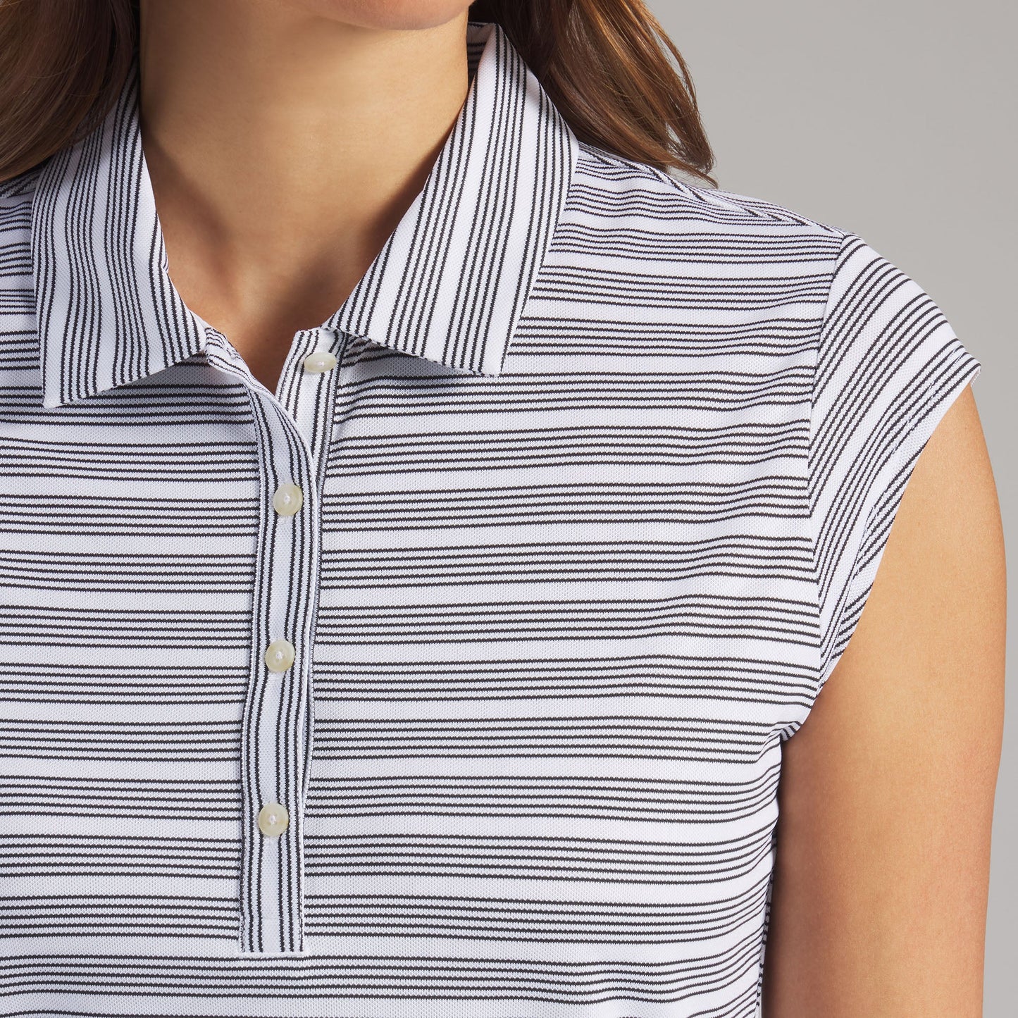 Women's Pique YD Stripe Cap Sleeve Golf Polo
 – PUMA Golf Hot Deal