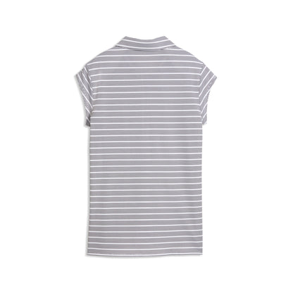 Women's Pique YD Stripe Cap Sleeve Golf Polo
 – PUMA Golf Hot Deal