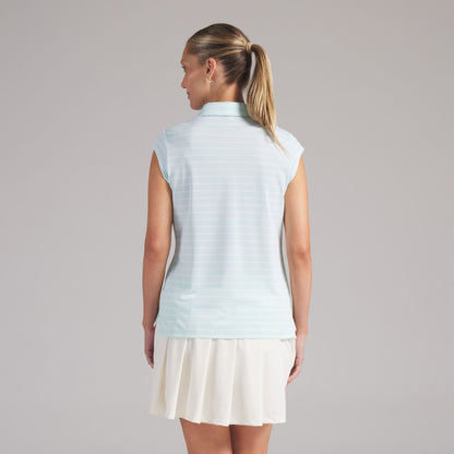 Women's Pique YD Stripe Cap Sleeve Golf Polo
 – PUMA Golf Hot Deal