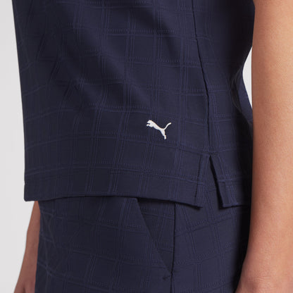 Women's Plaid Knit Sleeveless Golf Polo
 – PUMA Golf Hot Deal