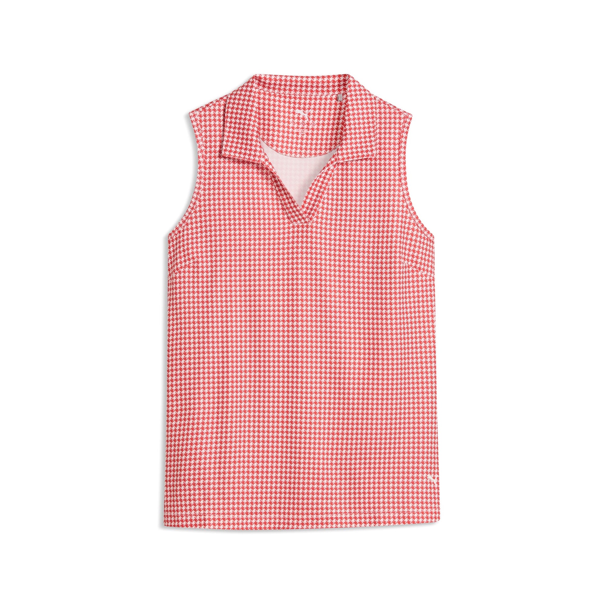 Women's CLOUDSPUN Mono Check Sleeveless Golf Polo
 – PUMA Golf On Sale