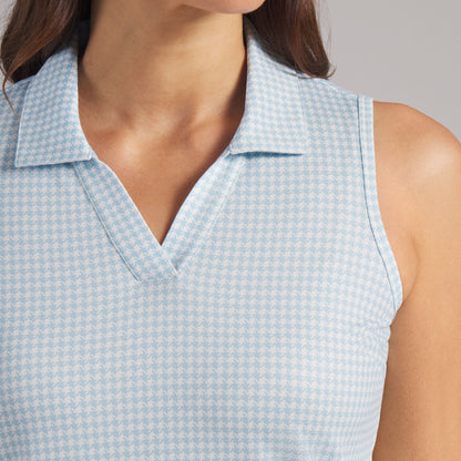 Women's CLOUDSPUN Mono Check Sleeveless Golf Polo
 – PUMA Golf On Sale