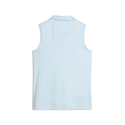 Women's CLOUDSPUN Mono Check Sleeveless Golf Polo
 – PUMA Golf On Sale