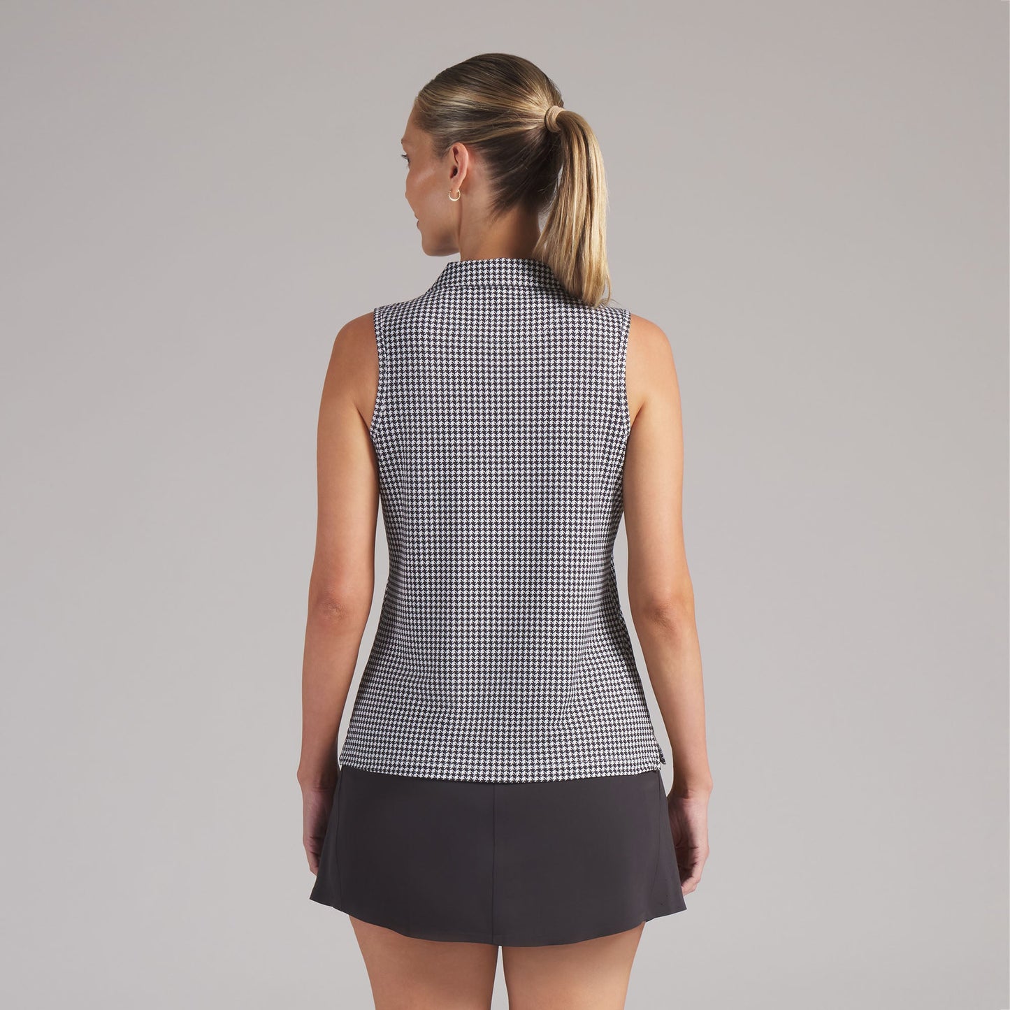 Women's CLOUDSPUN Mono Check Sleeveless Golf Polo
 – PUMA Golf On Sale