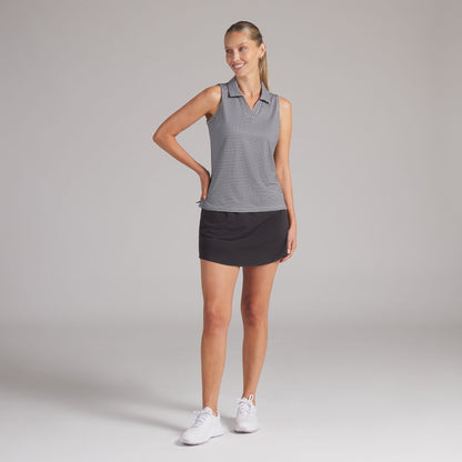 Women's CLOUDSPUN Mono Check Sleeveless Golf Polo
 – PUMA Golf On Sale