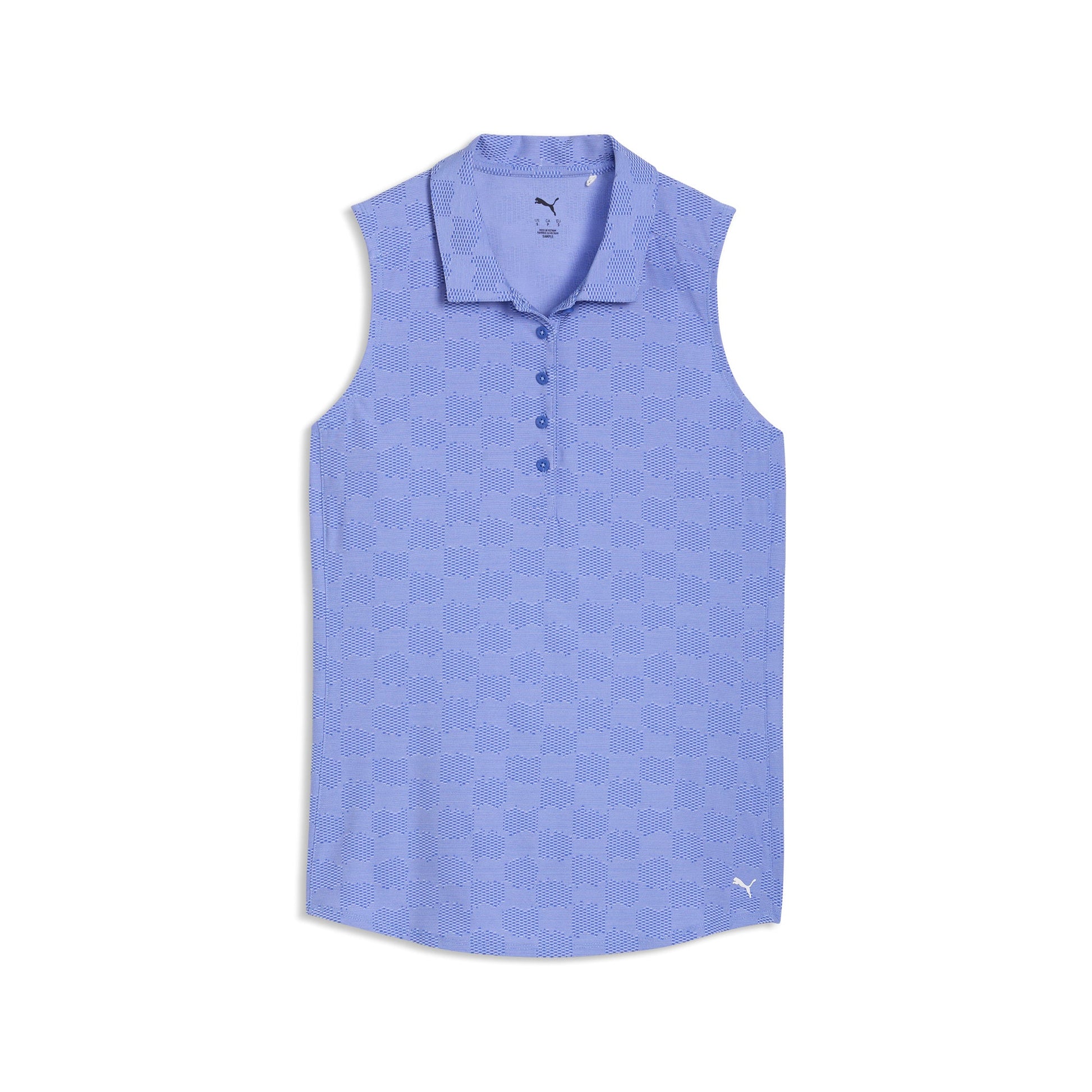 Women's Check Jacquard Sleeveless Golf Polo
 – PUMA Golf On Sale