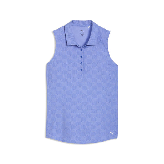 Women's Check Jacquard Sleeveless Golf Polo
 – PUMA Golf On Sale