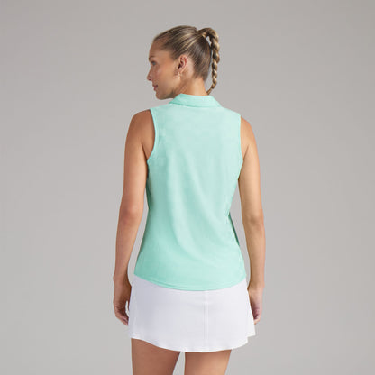 Women's Check Jacquard Sleeveless Golf Polo
 – PUMA Golf On Sale