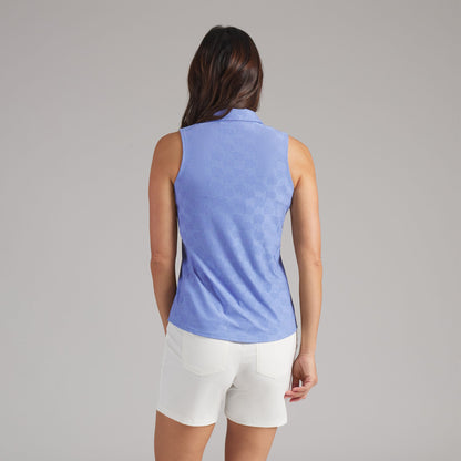 Women's Check Jacquard Sleeveless Golf Polo
 – PUMA Golf On Sale