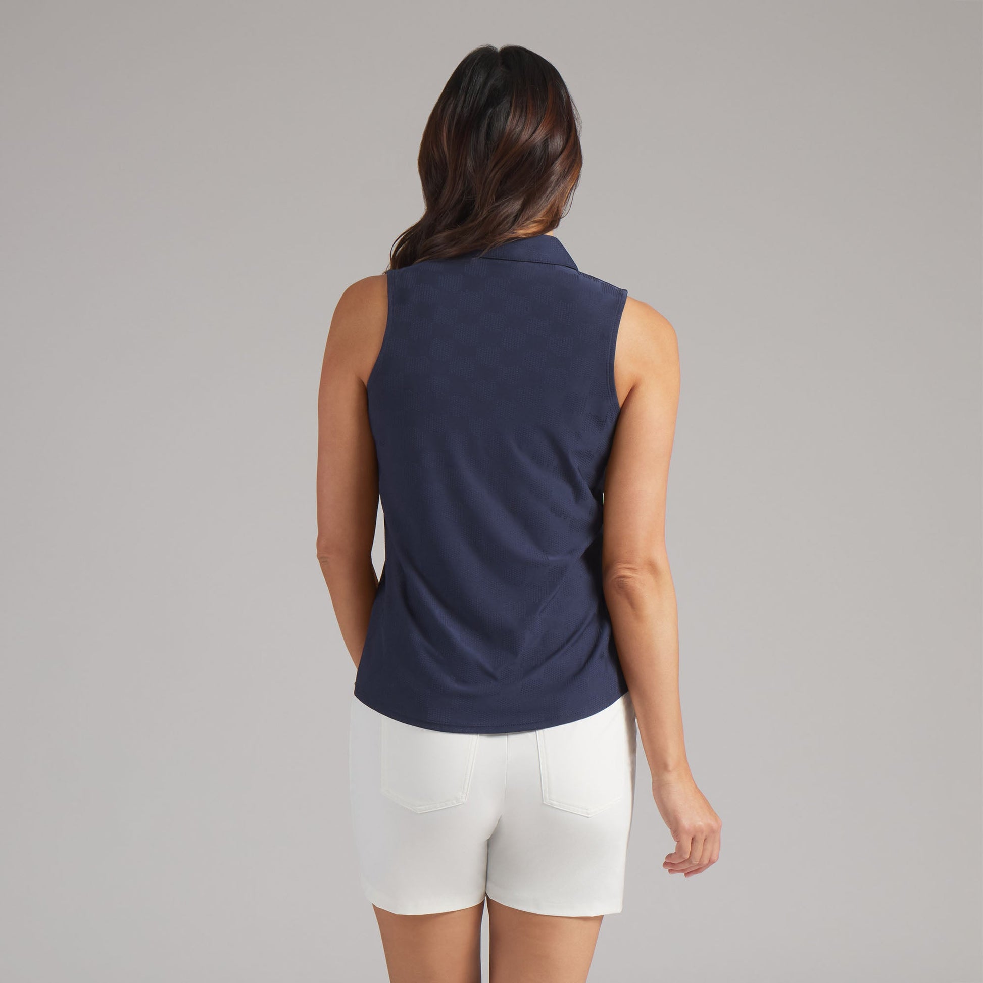 Women's Check Jacquard Sleeveless Golf Polo
 – PUMA Golf On Sale