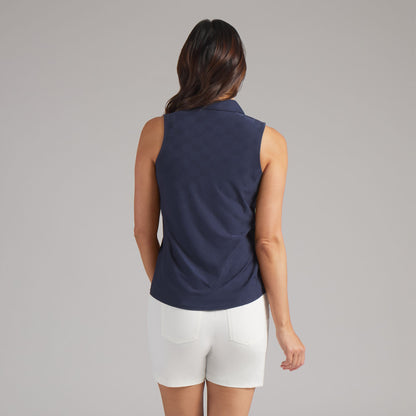 Women's Check Jacquard Sleeveless Golf Polo
 – PUMA Golf On Sale