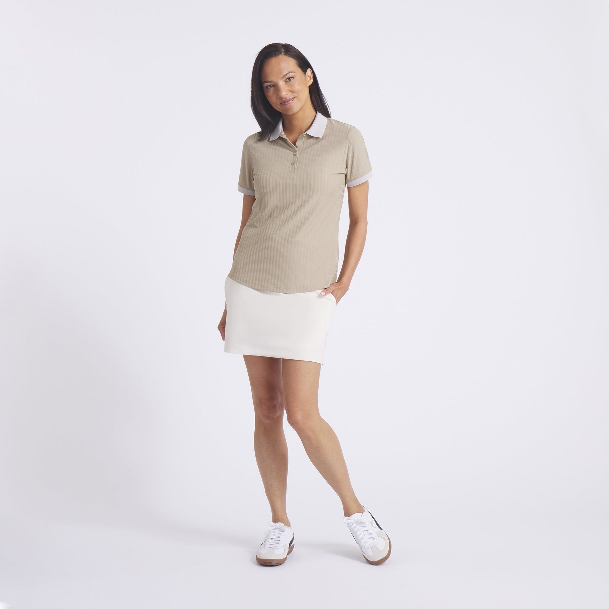 Women's MATTR Stripe Jacquard Golf Polo
 – PUMA Golf Limited Offer