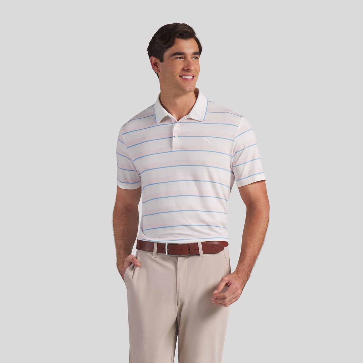 CLOUDSPUN Stripe Golf Polo
 – PUMA Golf Budget Friendly