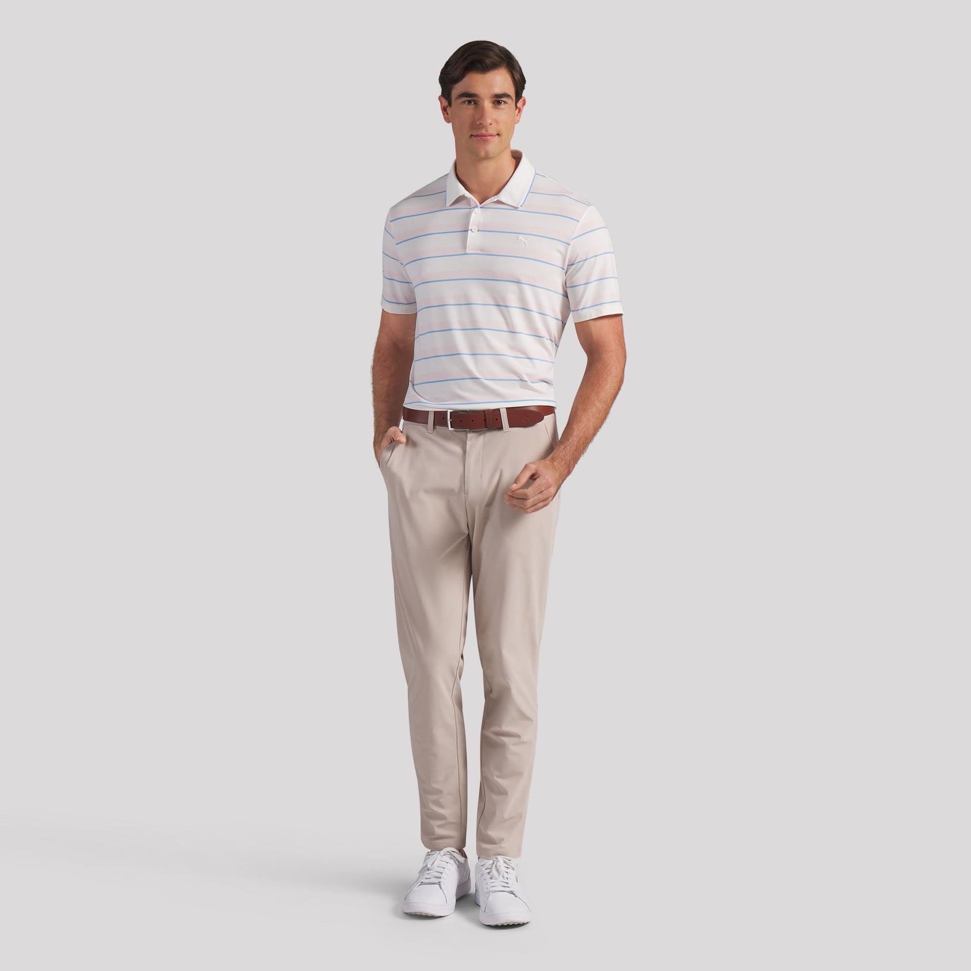 CLOUDSPUN Stripe Golf Polo
 – PUMA Golf Budget Friendly