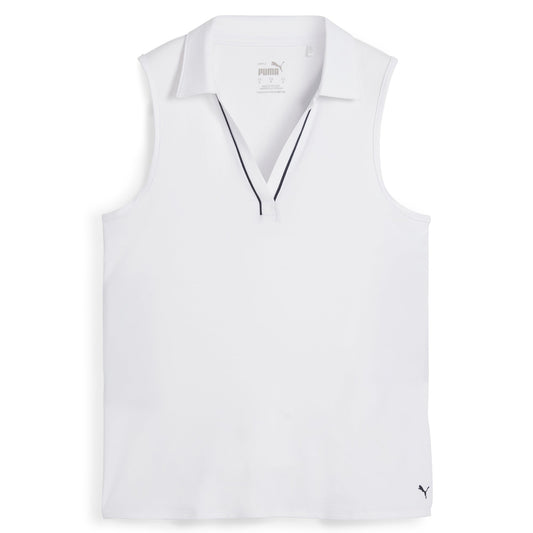 Women's CLOUDSPUN Piped Sleeveless Golf Polo
 – PUMA Golf Savings